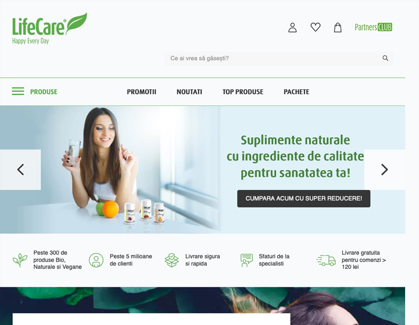 Life Care e-commerce platform